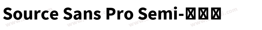 Source Sans Pro Semi字体转换